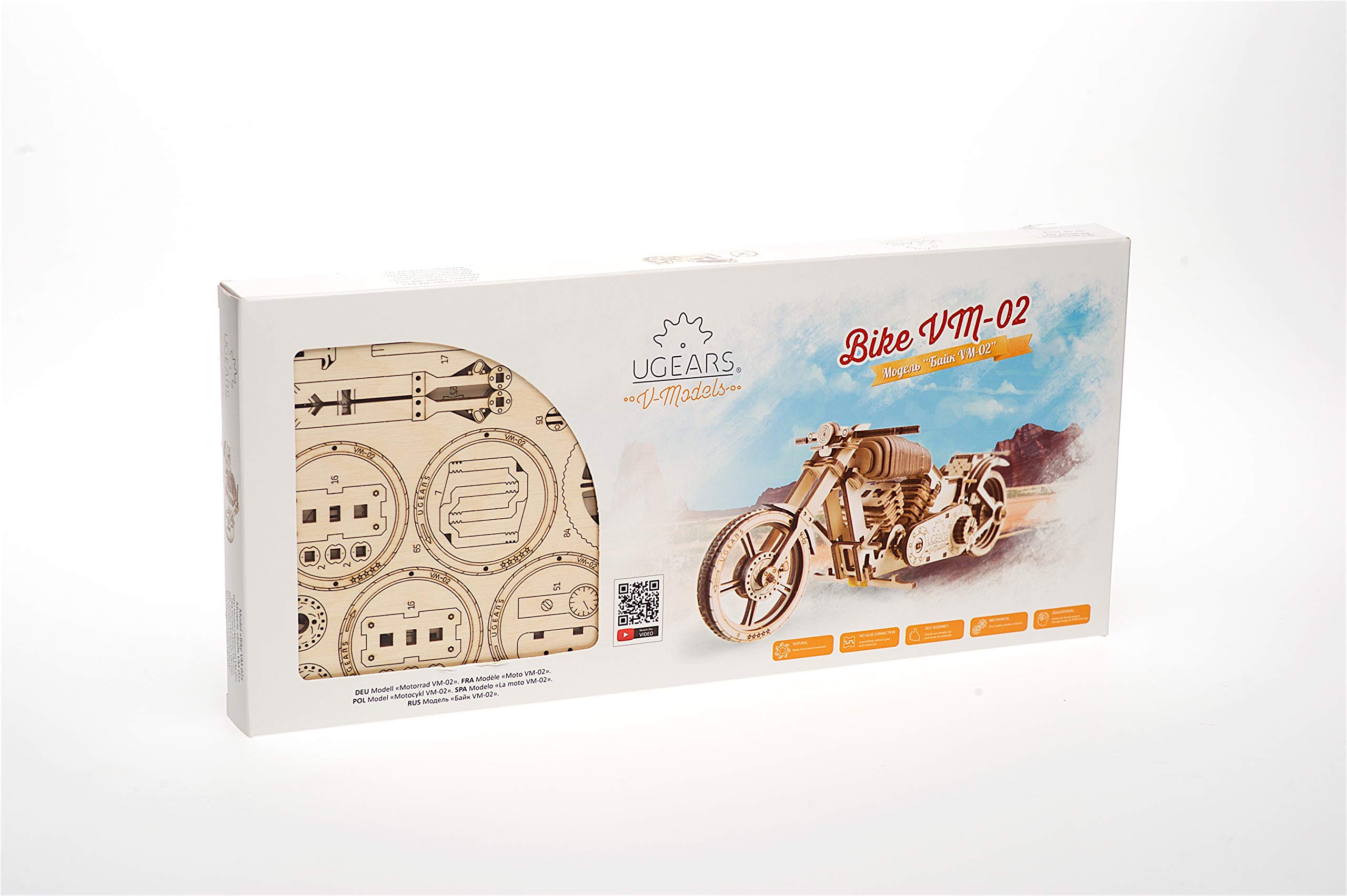 Wooden Bike, Vintage Vehicle, Mechanical Models, School Project, Automata Kit, Desk Dcor by Ugears - Image 10