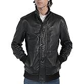 STREGA Men's Premium Genuine Lambskin Leather Jacket Outerwear