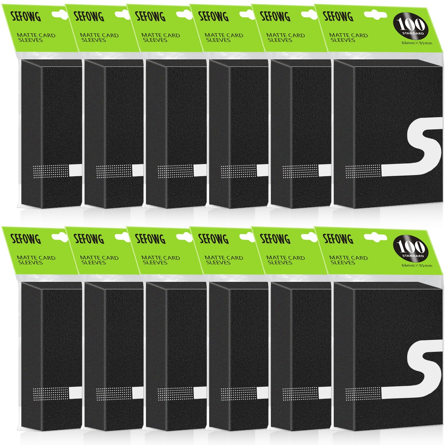 Photo 1 of 1200 Count Black Card Sleeves for MTG, TCG, Matte Card Sleeves, Magic, Cards Protectors for MTG, TCG, Trading, Game Cards