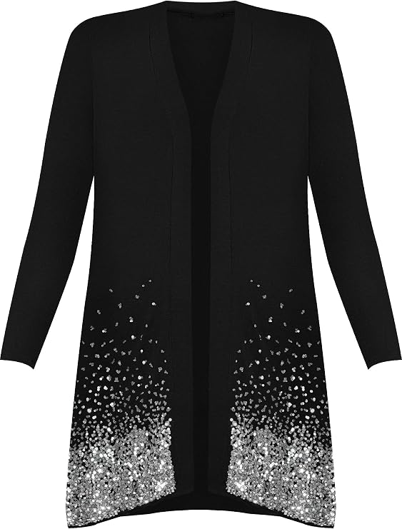 SHEIN anclia Robe longue à manches longues avec imprimé rose noir pour femmes grandes tailles