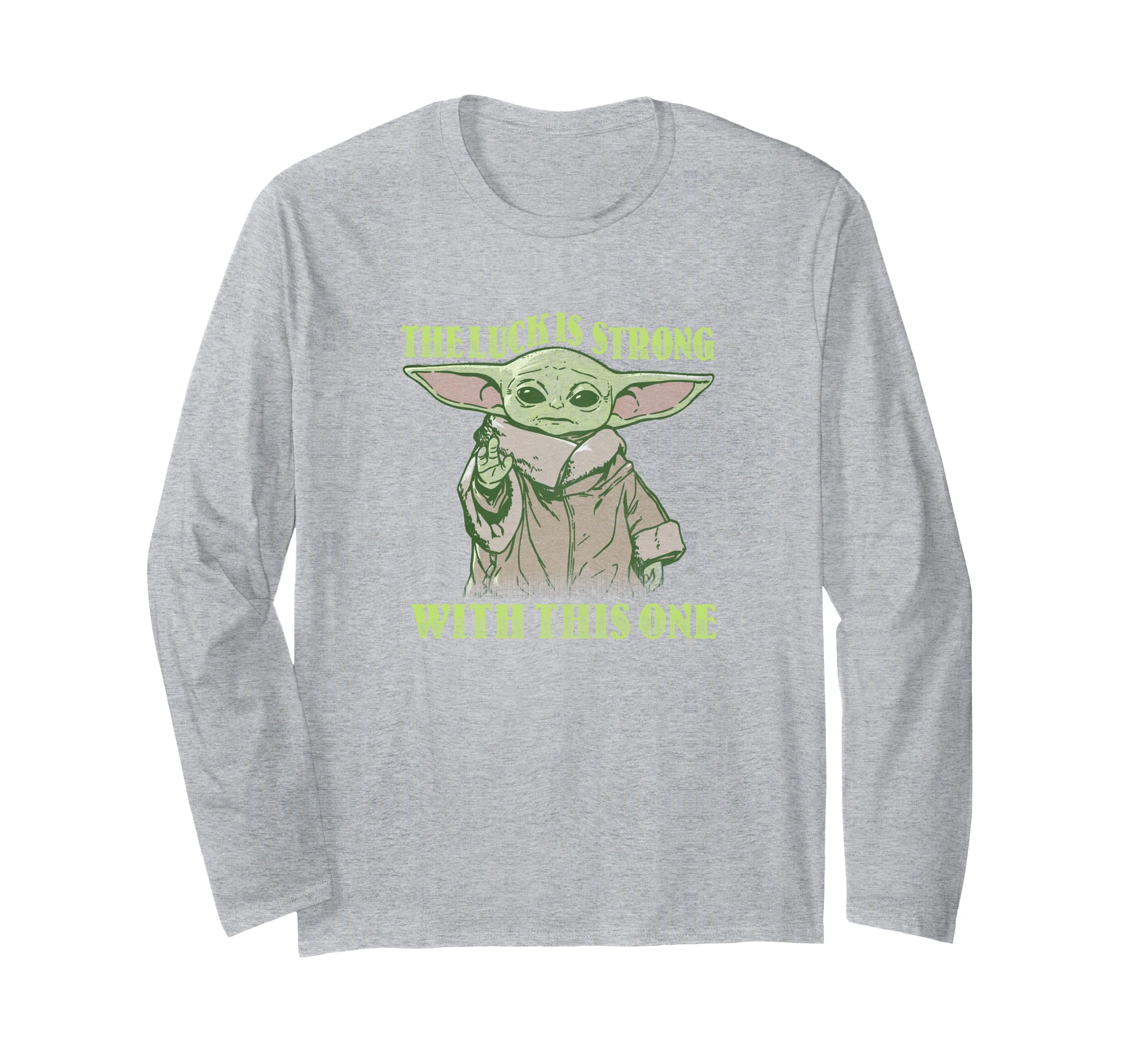 Star Wars St. Patrick's Day Grogu The Luck Is Strong Long Sleeve T-Shirt
