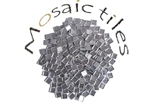 SMEIINIK 1.1lb Bulk Single Iridescent Color Mosaic Tiles for Crafts, Glass Mosaic Pieces for Mosaic Puzzles, Stained Glass Tiles for Mosaic DIY, Mosaic Making Supplies (MJ01-40)