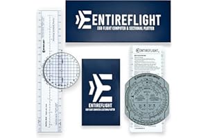 EntireFlight - E6B Flight Computer, Aviation Plotter, & Manual Box Set - Essential Pilot Accessories and Aviation Tools for Y