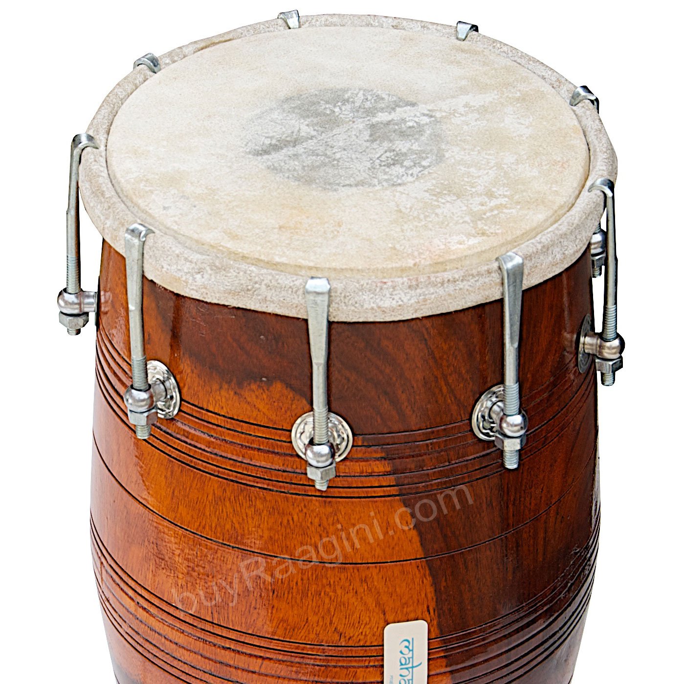 Mahraja Musicals Dholak Drum, Professional, Sheesham Wood, Bolttuned