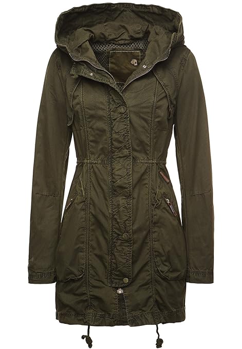 khujo Damen Übergangsjacke Parka Vintage