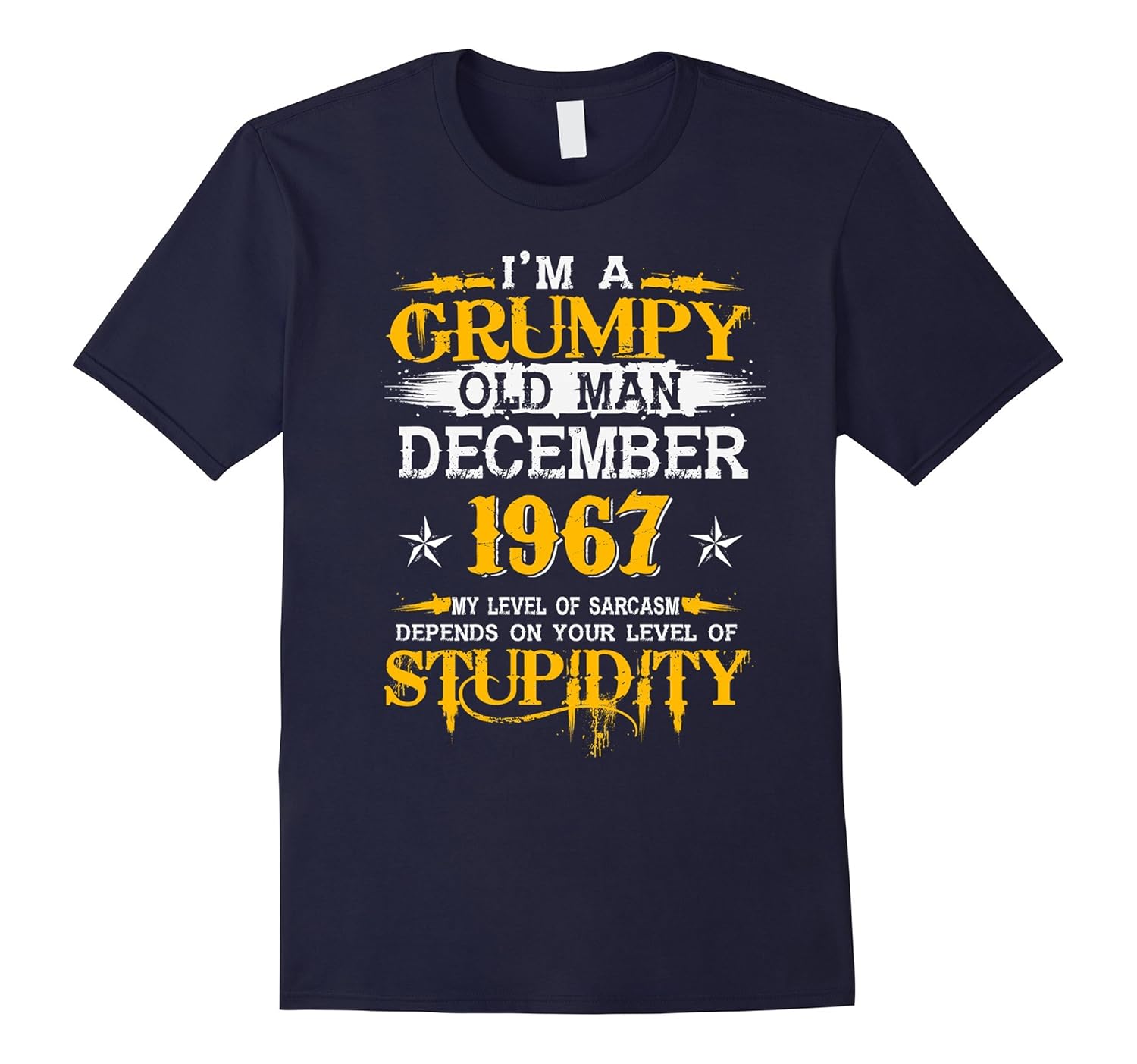 A Grumpy Old Man t-Shirt Born In December 1967-Rose