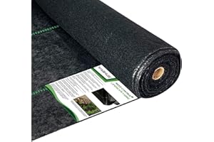 WAENLIR 5.8oz 4ft x250ft Heavy Duty Weed Barrier Landscape Fabric, Woven Geotextile Garden Fabric Weed Blocker Ground Cover Mat, Gardening Weed Control Cloth for Outdoor,Commercial Driveway Fabric