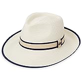 Wallaroo Greenwich Sun Hat – Women’s Flexi-Weave UPF 50+ Sun Protection | 3-Inch Brim | Packable Adjustable Fit | Perfect for Travel, Outdoor Brunches, Boardwalk Strolls