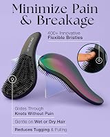 Lily England Detangle Hair Brush Flexible Bristles Thick Curly Straight Hair view 3