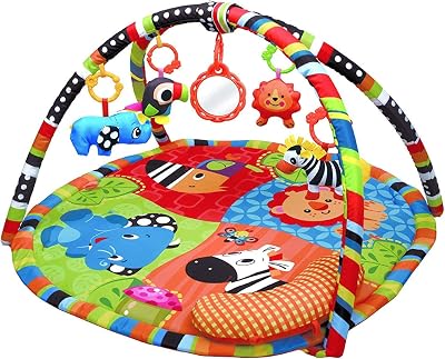 MEERO LONDON Animal Safari PlayMat Play Gym for Babies Newborn Toddlers