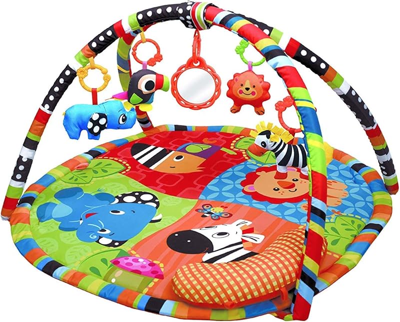 MEERO LONDON Animal Safari PlayMat Play Gym for Babies Newborn Toddlers