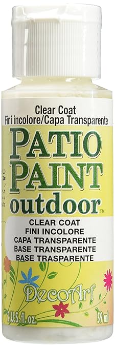 Decoart Patio Paint 2 Ounce Clear Coat Amazon In Home Improvement