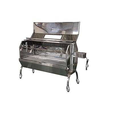 60W Motor Charcoal Spit Roaster, Stainless Steel BBQ Nigeria Ubuy