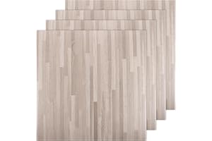 AKOLAFE 40 Sheet Vinyl Flooring 12x12 Peel and Stick Floor Tile Waterproof Clearance Vinyl Floor Tiles Striated Wood Self Adhesive Floor Tiles Sticky Laminate Flooring for Bathroom Kitchen Basement RV