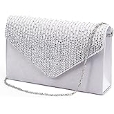 Nodykka Purses and Handbags Envelope Evening Clutch Crossbody Bags Classic Wedding Party Shoulder Bag for Women