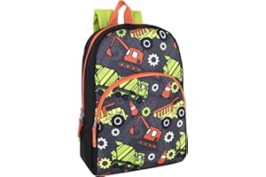 Trail maker Kids Character Backpacks for Boys & Girls (15”) with Adjustable, Padded Back Straps