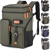 BAGPARKK Insulated Cooler Backpack,33/45 Cans Multifunctional Double Deck Leakproof Cooler Bag with Sternum Strap,Large Capacity Lightweight Travel Camping Beach Backpack