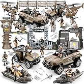 JASSKKBO 88-in-1 Army Men Toys Sets for Boys 4-7 8-12, Military Base/Truck/Helicopter/Kayak Boat/Motorcycle/Army Men Action Figures/Weapon Gears, Army Toys for Boys Kids Birthday Gifts Party Favors