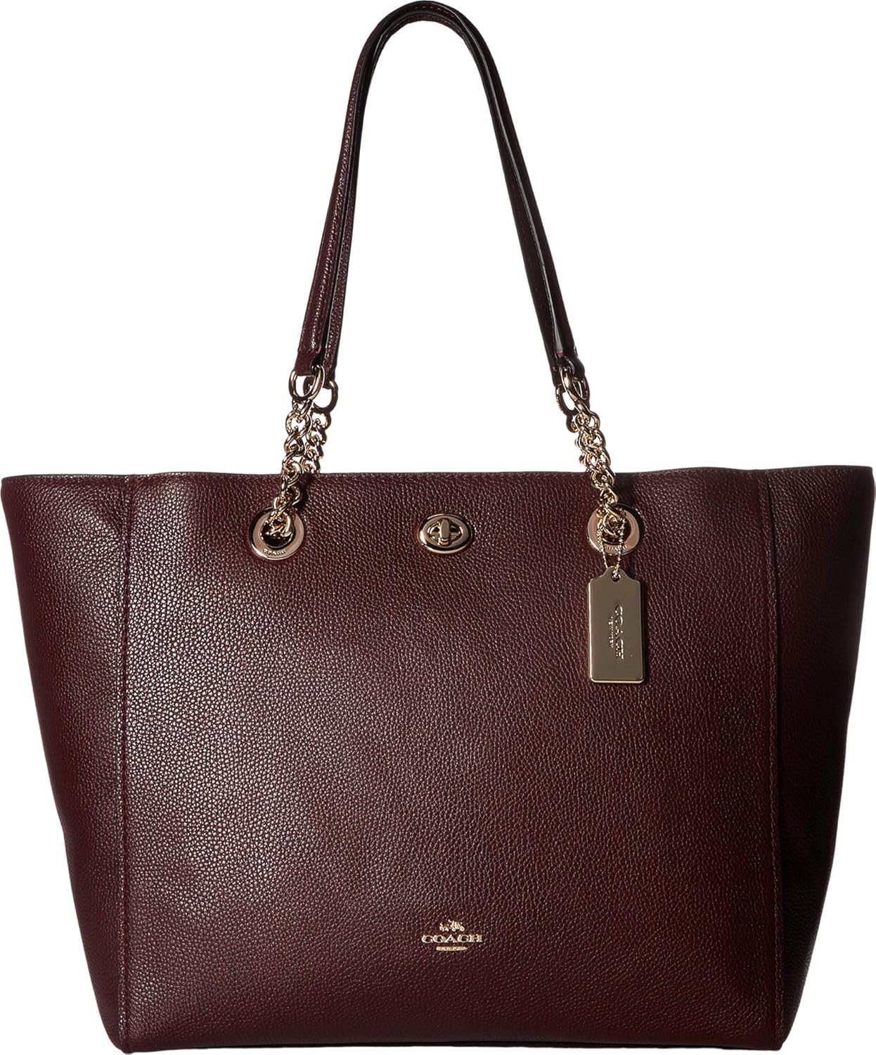 oxblood tote