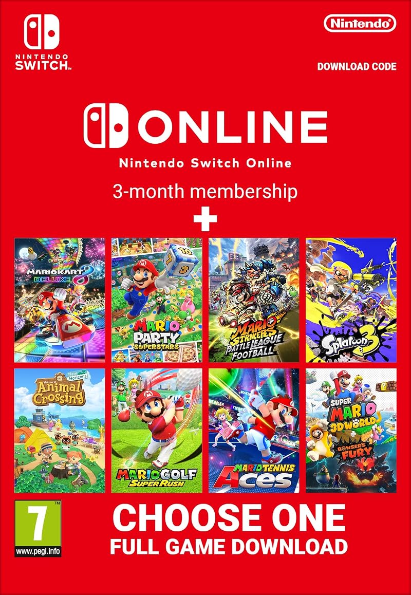 Nintendo Switch Download Code + 90-Day Nintendo Switch Online Individual