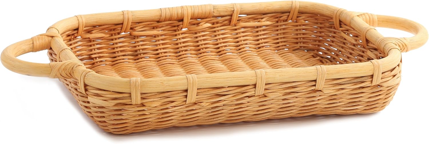 Amazon Com The Basket Lady Wicker Casserole Basket 3 Quart Toasted Oat Home Kitchen