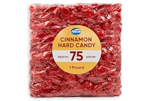 JO SWEETS Cinnamon Hard Candy Bulk - 1 Pound of Approx 75 - Cinnamon Candy - Hard Candy Individually Wrapped, Christmas Candy Bulk