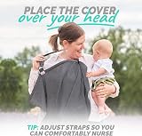 Juicy Bumbles Breastfeeding Cover with Pockets Black view 3