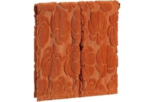 Quera 2 Pack Hand Towels Fall Pumpkin Thanksgiving Dark Color Bathroom Decorative Towels Set for Drying, Cleaning, Cooking, Holiday 13.7'' x 29.5'' (Rust)