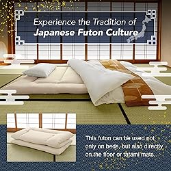 MORIRIN Japanese Futon Floor Mattress, Firm-Core