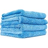 The Rag Company - Eagle Edgeless 500 (4-Pack) Professional Korean 70/30 Blend Super Plush Microfiber Detailing Towels, 500GSM