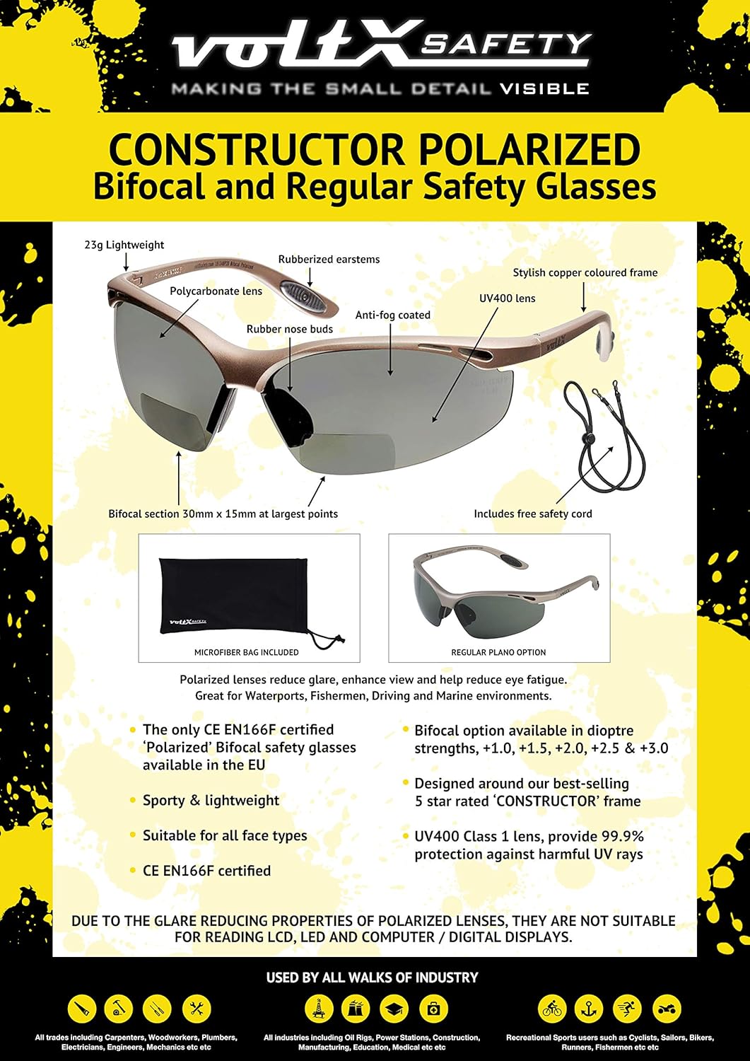 LenzReborn Lenti Polarizzate Di Ricambio Per Occhiali Arnette Heist 2.0 AN4215 – Protezione UV, Facili Da Installare, Varie Opzioni Colore - 2