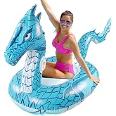 Monsoon [Dragon] Inflatable Pool Floats for Adults Large Ride-On Swimming Pool Float Floatie with Handles