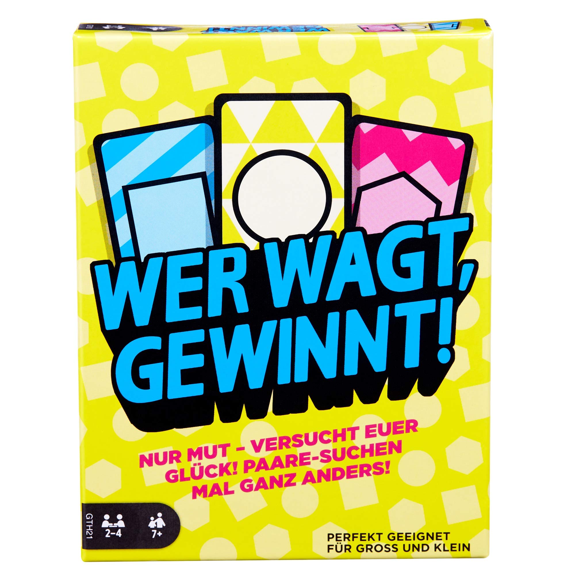 Mattel Games - GTH21 Who dares wins card game and family game, suitable for 2 - 4 players, card games and family games from 7 years