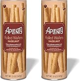 Amazon Brand, Aplenty Hazelnut Rolled Wafers, 5 Oz (Pack of 2)