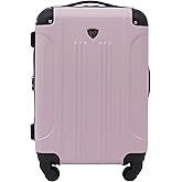 Travelers Club Chicago Hardside Expandable Spinner Luggage, Lilac, 22" Carry-On