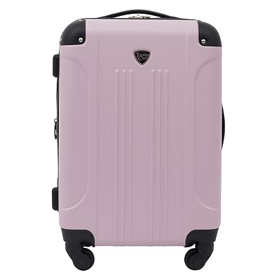 Travelers Club Chicago Hardside Expandable Spinner Luggage, Lilac, 22" Carry-On