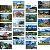 Dear Mapper Vintage United States Alaska Landscape Postcards Pack 20pc/Set | Postcards from Around the World Greeting Cards for Business World Travel Postcard for Mailing Decor Gift