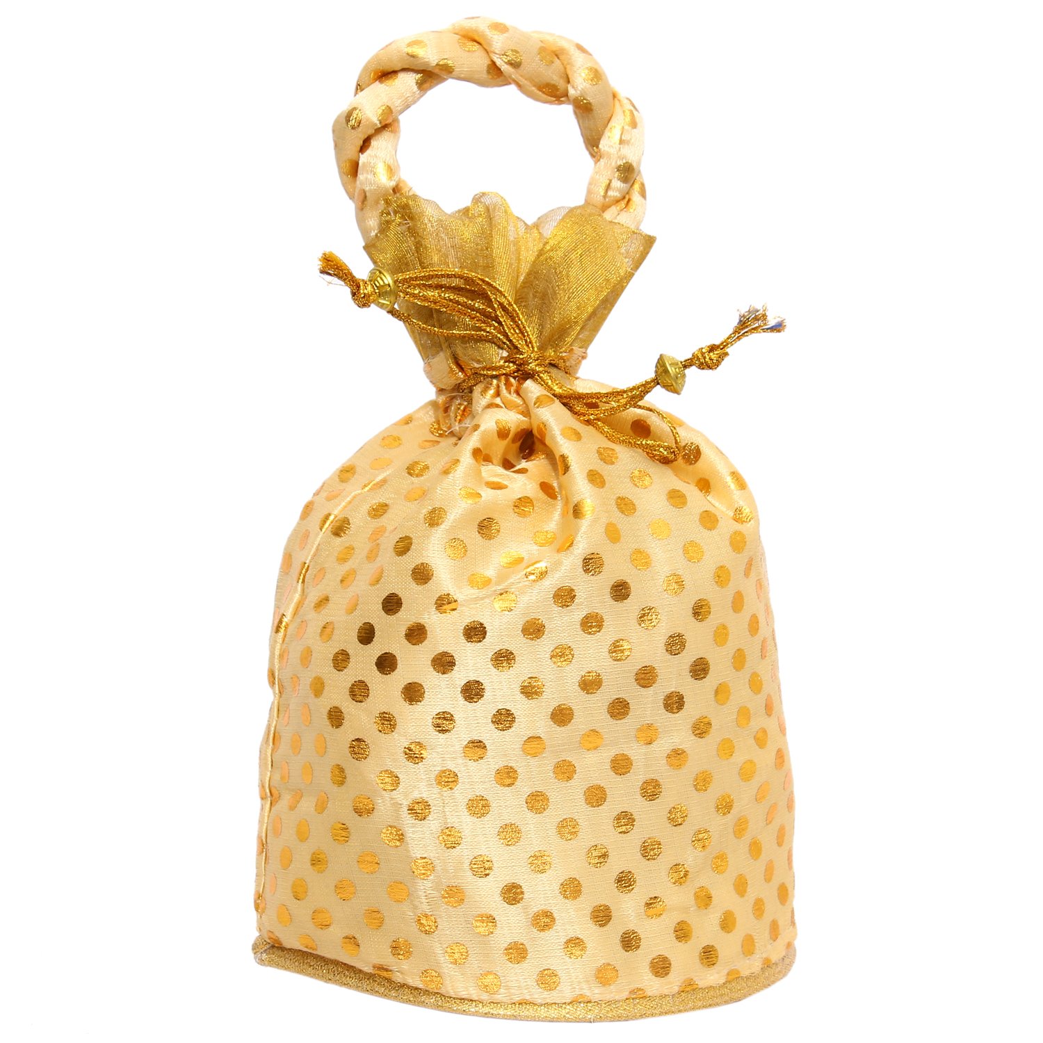 bagaholics ethnic clutch silk potli batwa pouch bag with metal beadwork