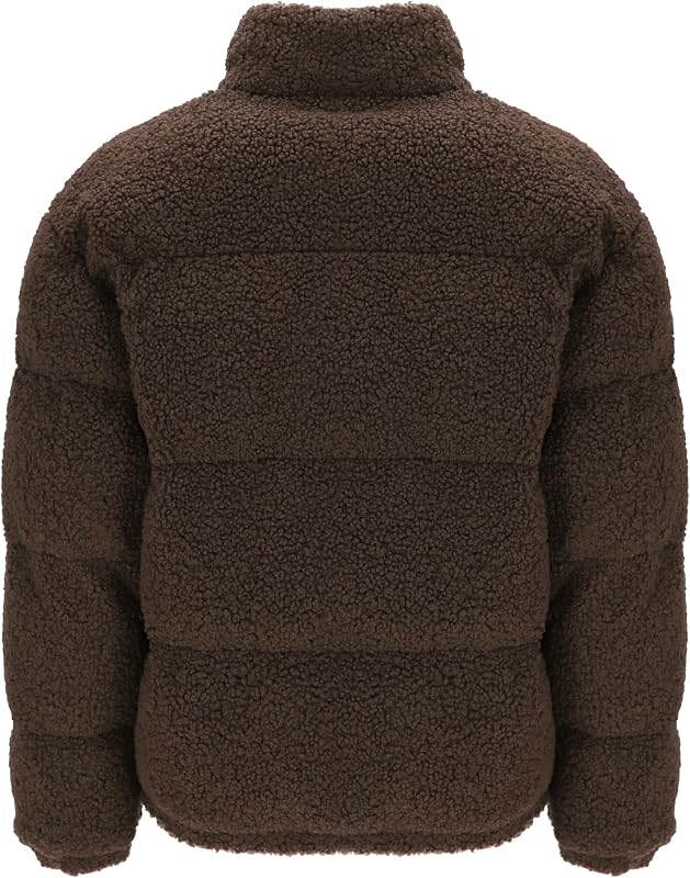 E36182-SN-562 WOODY-PADDED SHERPA JACKET Uomo Giacca SEAL BROWN Taglia M