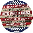 Spoontiques - Garden Décor - Pledge of Allegiance Stepping Stone - Decorative Stone for Garden