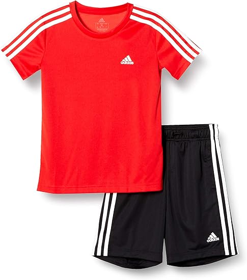 Amazon Co Jp アディダス 上下セット キッズ アディダス デザインド トゥ ムーブ 半袖tシャツ ショーツセット 服 ファッション小物