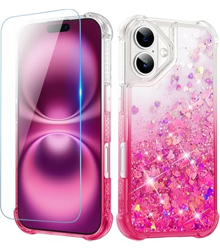 Funda Transparente Con Purpurina Para IPhone 15 Pro Para Ujeres Y
