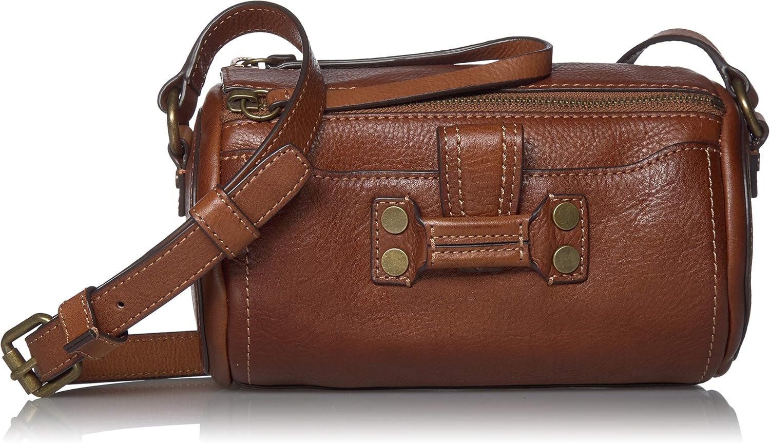 FRYE Nora Mini Barrel Crossbody Bag, Caramel Clothing