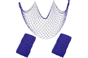 YuanDe 2 Pack Fish Net Decorations for Party