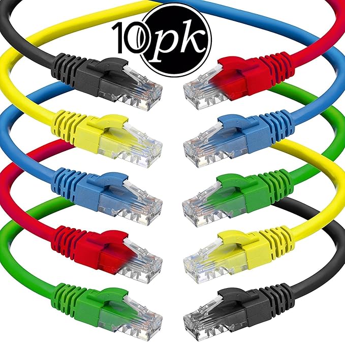 Cable CAT6 3 FT 10PACK 3 FEET Each By Ultra Clarity