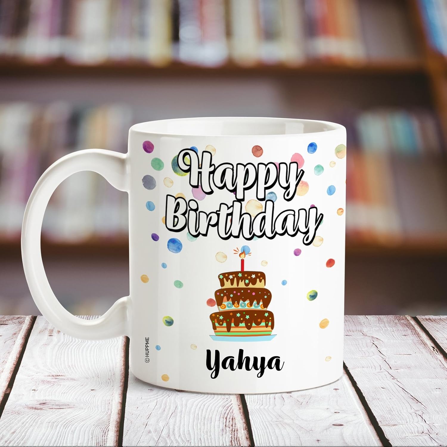 Buy Huppme Happy Birthday Yahya Printed Coffee Mug Online At Low