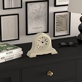 Jones Clocks Speakeasy Small Mantel Clock Pale Cream Roman Dial view 4