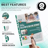 G4GADGET 100 A4 Punched Pockets 30µm 10-15 Sheets Reinforced File Wallet view 3