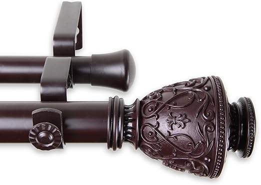 Amazon Com A F Rod Decor Cambria Double Curtain Rod 1 Inch