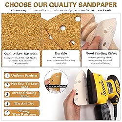 MAXMAN Mouse Detail Sander Sandpaper, 80 Grit Mouse